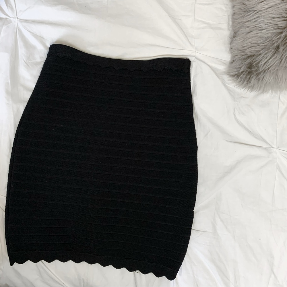 Black bandage skirt